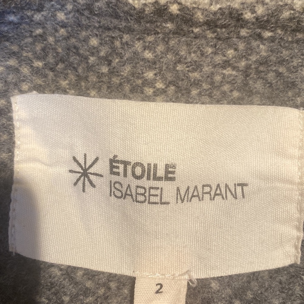 Isabel Marant Gray Virgin Wool Jacket Size 2 - image 4